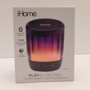 iHome PlayGlow Mini Portable Bluetooth Speaker